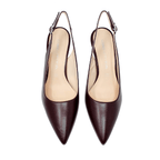 Identità Décolleté Slingback JUSTINA PELLE BORDEAUX 70mm