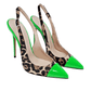 Identità Décolleté Slingback TAKA RASO ANIMALIER