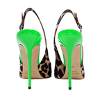 Identità Décolleté Slingback TAKA RASO ANIMALIER