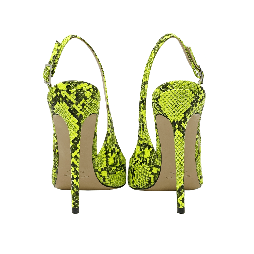 Identità Slingback KLARA PITONATO LIME