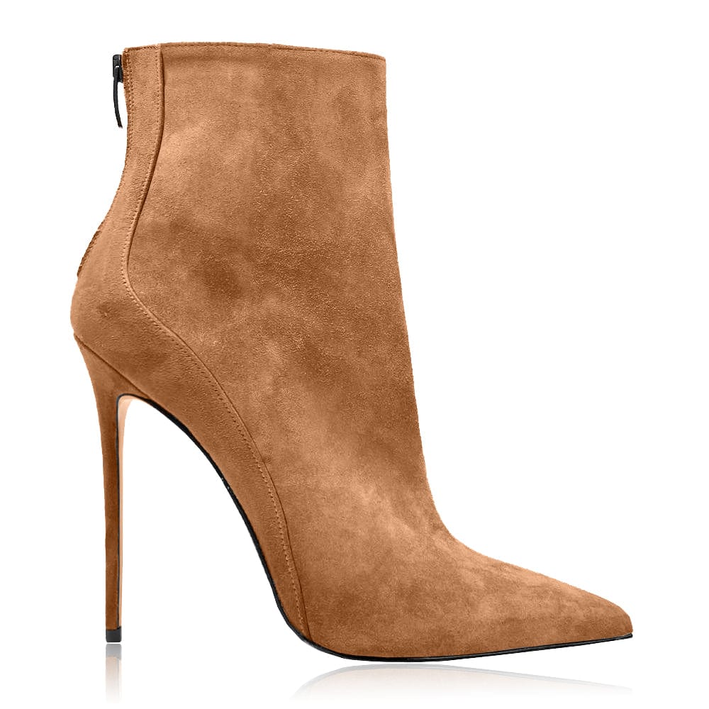 Identità Stivaletti CANDICE CAMOSCIO CUOIO