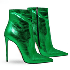 Identità Stivaletti MIRELLE LAMINATO VERDE
