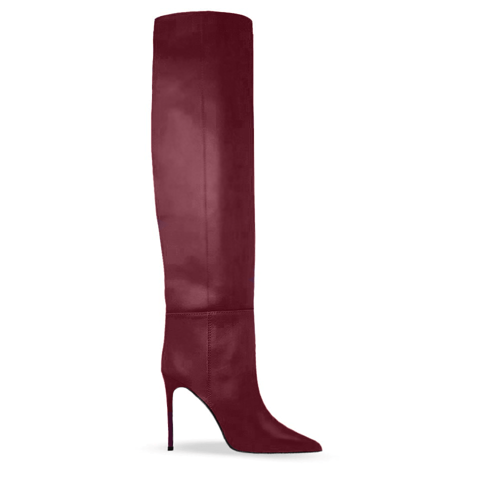 Identità Stivali DAYNA PELLE BURGUNDY