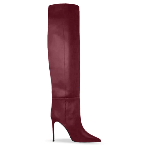 Identità Stivali DAYNA PELLE BURGUNDY