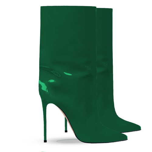Identità Stivali EVELYN VERNICE VERDE