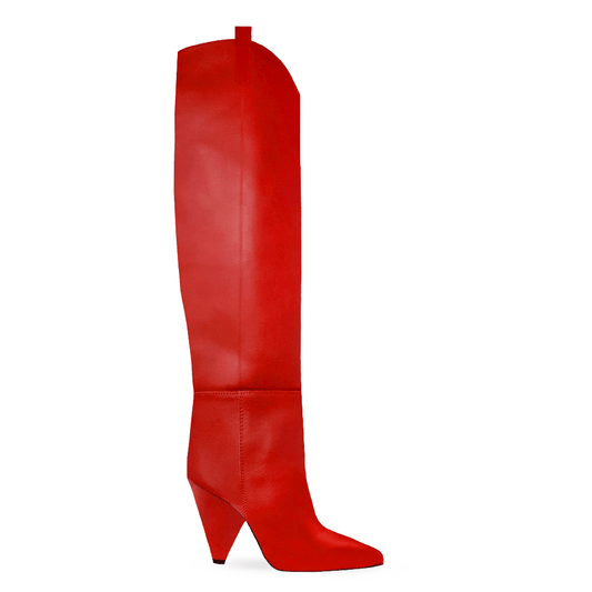 Identità Stivali GLORY PELLE ROSSO