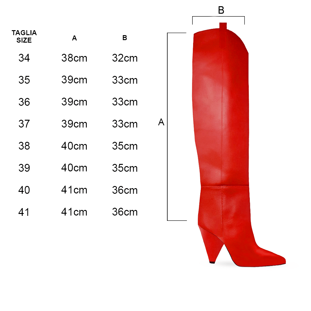 Identità Stivali GLORY PELLE ROSSO