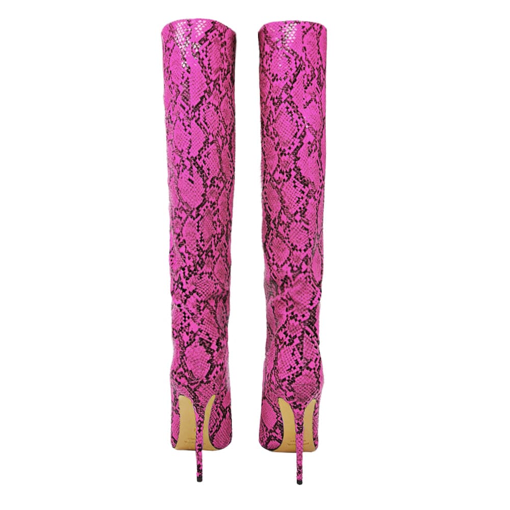Identità Stivali GWEN PITONATO FUCSIA