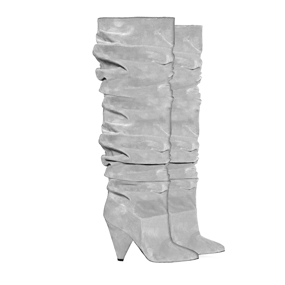 Identità Stivali KYRA SCAMOSCIATO GRIGIO