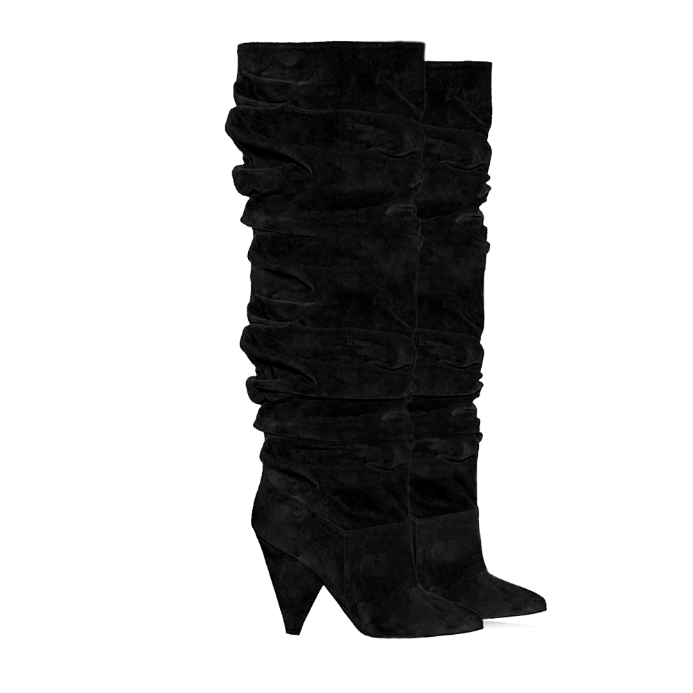 Identità Stivali KYRA SCAMOSCIATO NERO