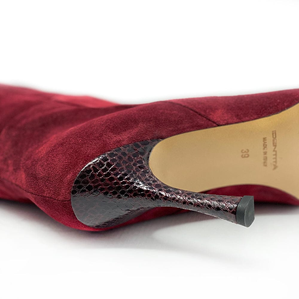 Identità Stivali MARA SCAMOSCIATO BORDEAUX