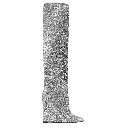Identità Stivali SHINE GLITTER ARGENTO