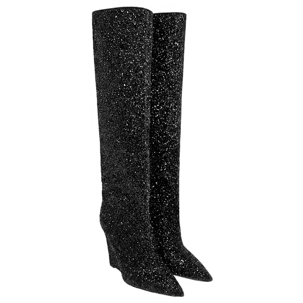Identità Stivali SHINE GLITTER NERO