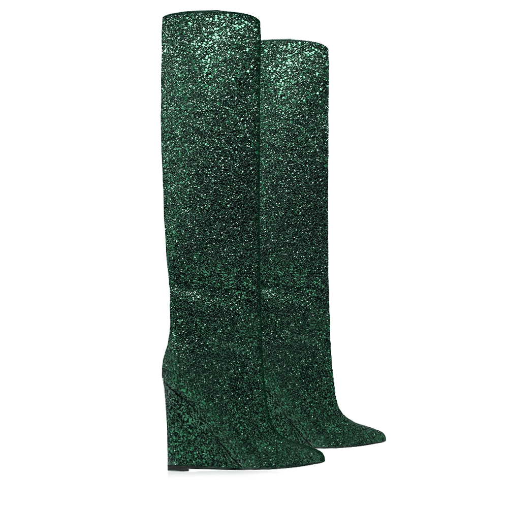Identità Stivali SHINE GLITTER VERDE