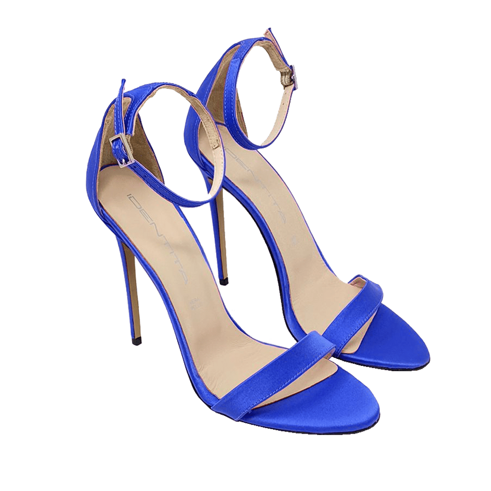 Menbur Fava Ankle Strap Satin Sandals Royal Blue Women N6952* Size 39 EUR |  eBay